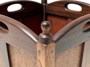 Jac. van den Bosch Art Deco Amsterdamse School Litter Basket for 't Binnenhuis